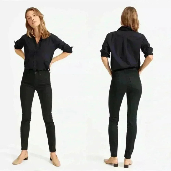 Everlane Women's Size 28 High Rise  Black Jean - Picture 1 of 9